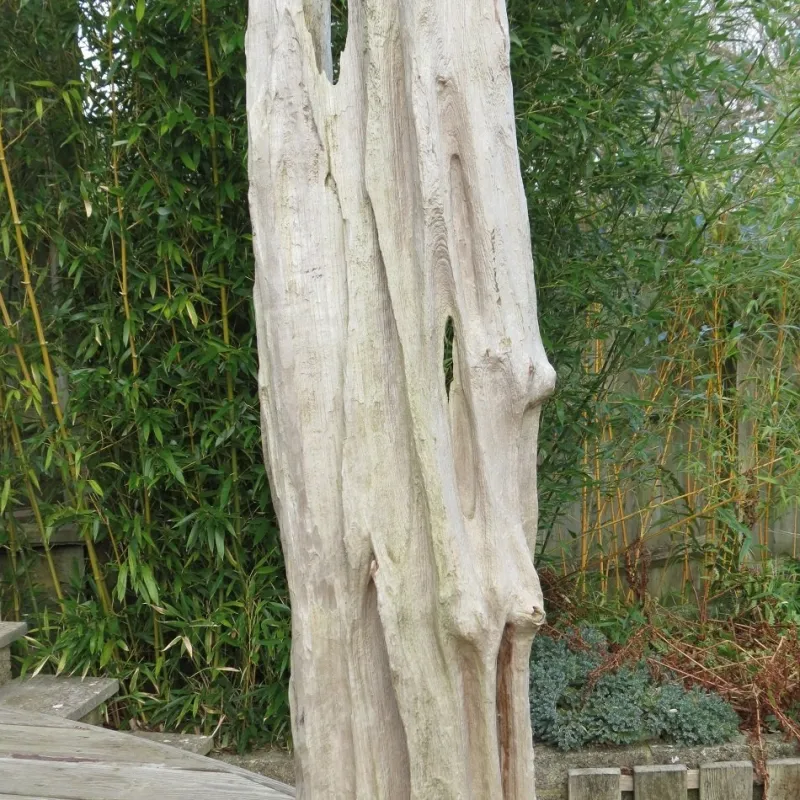 Outlet Pamono Large Wooden Brutalist Garden Sculpture
