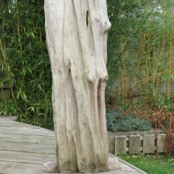 Outlet Pamono Large Wooden Brutalist Garden Sculpture