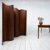 Pamono Large Wooden Screen, France, 1920s> Room Dividers & Screens