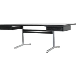 Outlet Pamono Large Writing Desk in Black by Theo Tempelman for AP Originals, Netherlands, 1960s