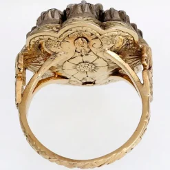 Clearance Pamono Late Georgian Rose-Cut Diamond Cluster Ring, 1830