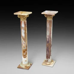 Best Pamono Late Onyx Torchere Columns, Set of 2