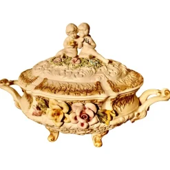 Hot Pamono Late 20th Century Capodimonte Tureen with Lid, 1970s