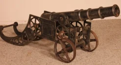 Pamono Late 19th Century Decorative English Cast Iron Cannon> Garden Accessories