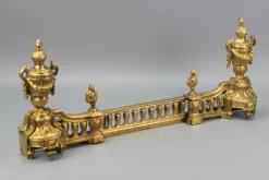 Online Pamono Late 19th Century French Bronze Fireplace Fender Set, 1890s, Set of 3