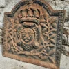 Pamono Late 17th Century French Cast Iron Fireback with Crowned Crest> Fireplaces And Mantels