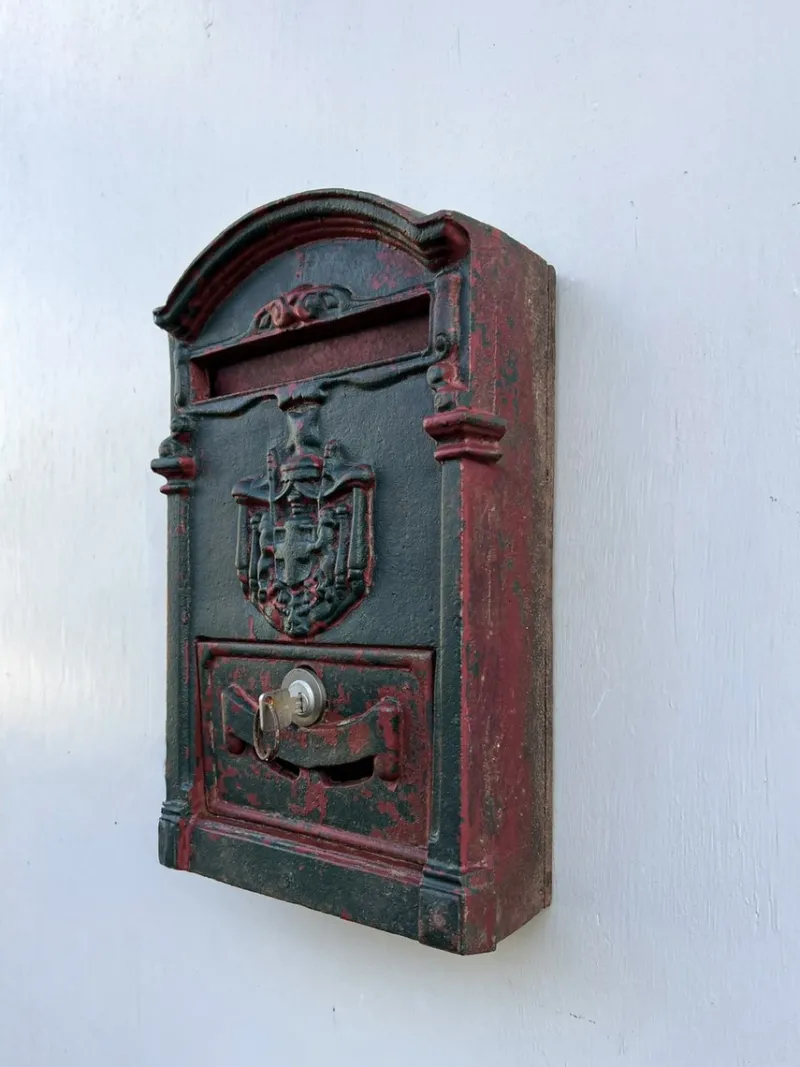 Outlet Pamono Late 19th Century French Cast Iron Post Office Mailbox , 1890s
