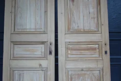 Pamono Late 19th Century French Pine Doors, 1890s, Set of 2><noscript><img width=