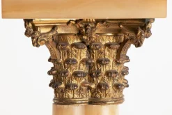 New Pamono Late 19th Century French Renaissance Onyx Plinth with Gilt Bronze Mounts