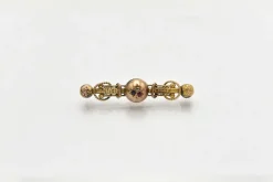 Clearance Pamono Late 19th Century Gold Brooch with Diamond, Ruby and Sapphire