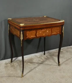 Pamono Late 19th Century Louis XV Mahogany Games Table><noscript><img width=