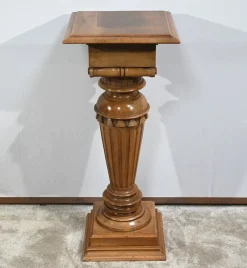 Pamono Late 19th Century Louis XVI Style Walnut Column> Pedestals And Columns