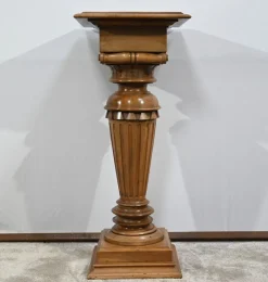 Pamono Late 19th Century Louis XVI Style Walnut Column><noscript><img width=