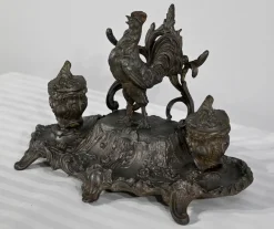 New Pamono Late 19th Century Pewter Inkwell from A.Bossu, 1890s