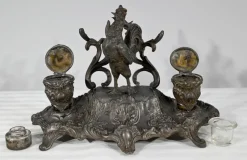 New Pamono Late 19th Century Pewter Inkwell from A.Bossu, 1890s