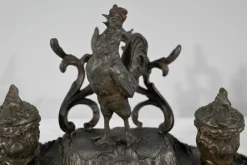 New Pamono Late 19th Century Pewter Inkwell from A.Bossu, 1890s