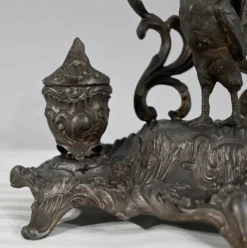 New Pamono Late 19th Century Pewter Inkwell from A.Bossu, 1890s