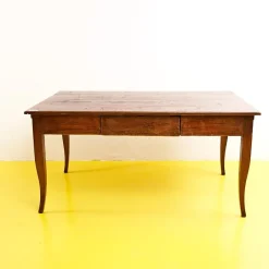Pamono Late 19th Century Rustic Wooden Kitchen Table in Original Patina> Dining Tables & Sets