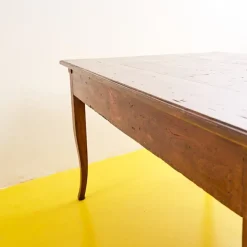 Pamono Late 19th Century Rustic Wooden Kitchen Table in Original Patina><noscript><img width=