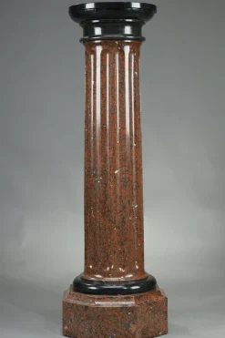 Online Pamono Late 19th Century Scagliola Cherry Red Column, 1890s