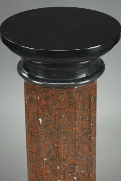 Online Pamono Late 19th Century Scagliola Cherry Red Column, 1890s