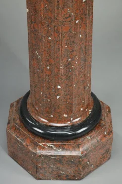 Online Pamono Late 19th Century Scagliola Cherry Red Column, 1890s