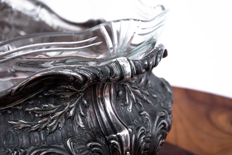 Pamono Late 19th Century Silver Jardiniere, France> Planters And Jardiniere