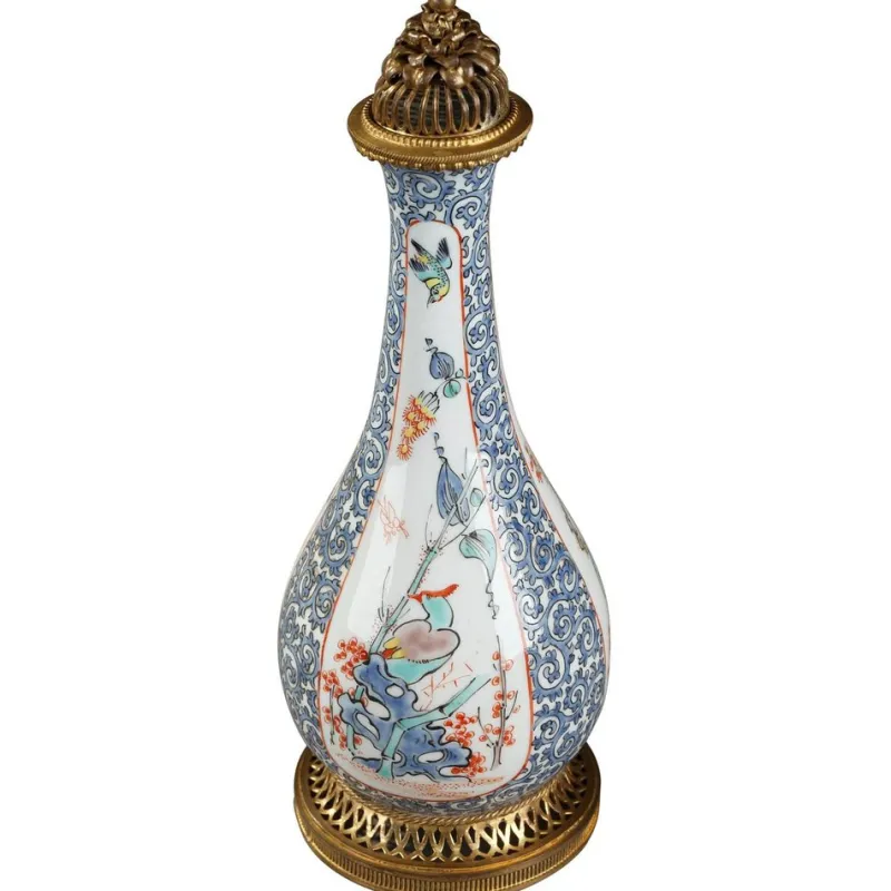 Pamono Late 19th-Century Porcelain Perfume Bottle from Samson, Paris> Bottles, Carafes & Jugs