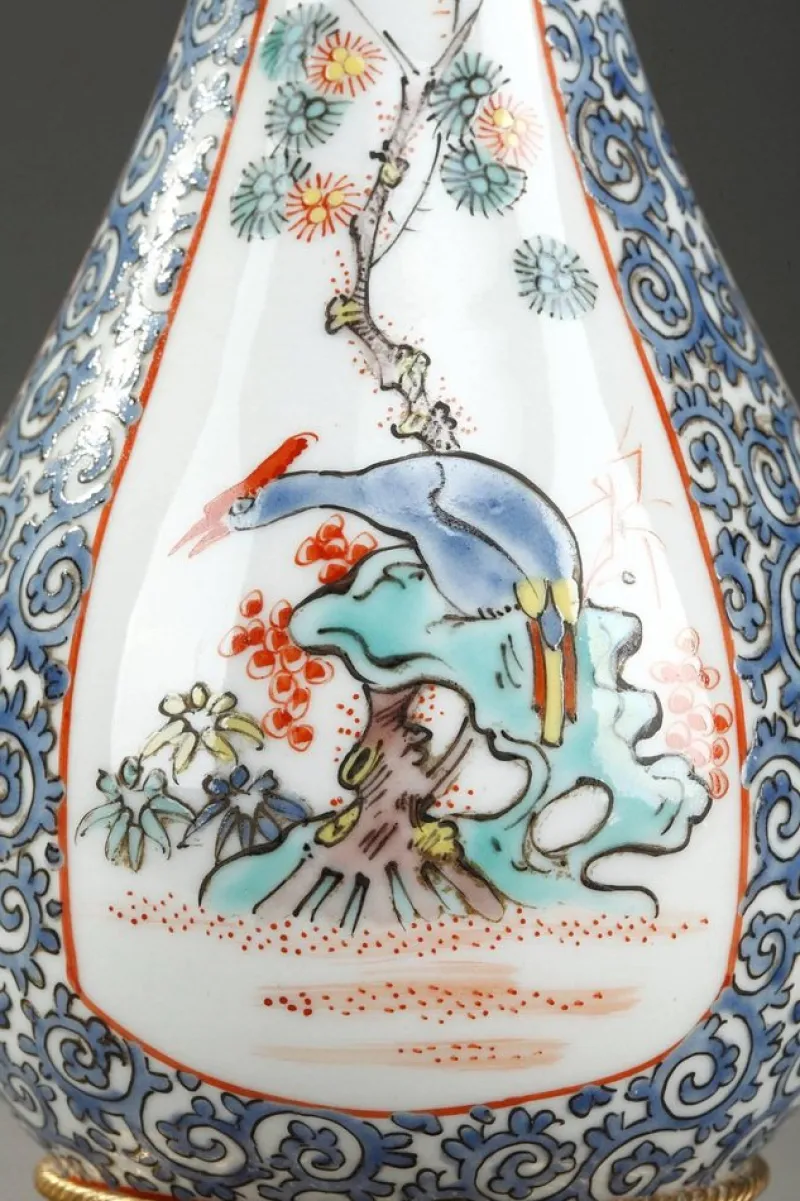 Pamono Late 19th-Century Porcelain Perfume Bottle from Samson, Paris> Bottles, Carafes & Jugs