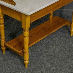 Discount Pamono Late Victorian Pine Washstand with Marble Top