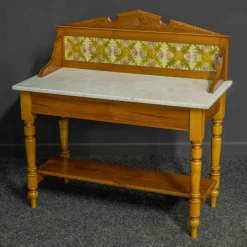Discount Pamono Late Victorian Pine Washstand with Marble Top