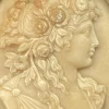 Discount Pamono Lava Stone Cameo Brooch