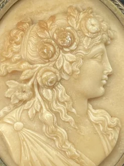 Discount Pamono Lava Stone Cameo Brooch