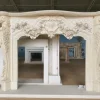 Pamono Lavish French Rococo Style Carved Fireplace Mantle with Floral Garland> Fireplaces And Mantels