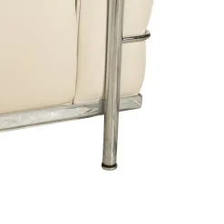 Hot Pamono LC 2 2-Seater Sofa and Lounge Chairs in Cream Leather by Le Corbusier for Cassina, Set of 3