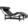 Outlet Pamono LC4 Black Chaise Lounge by Le Corbusier for Cassina