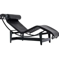 Outlet Pamono LC4 Black Chaise Lounge by Le Corbusier for Cassina
