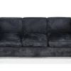 Pamono LC2 3-Seater Children's Sofa in Black Brushed Velvet with Tubular Chrome Frame> Children's Chairs