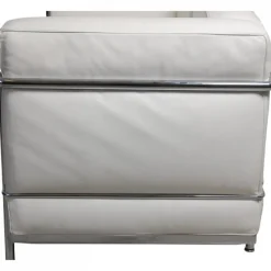 Pamono LC2 2-Seater Sofa in White Leather by Le Corbusier><noscript><img width=