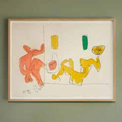 Pamono Le Corbusier, Se touchent les pieds, 1950s, Lithograph> Mid-Century