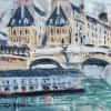 Pamono Le Pont Neuf Paris by Lucien Genin, 1930s> Art Deco