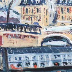 Pamono Le Pont Neuf Paris by Lucien Genin, 1930s><noscript><img width=