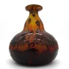 Pamono Le Verre Francais Vase in Glass by Charles Schneider, 1920s> Vases