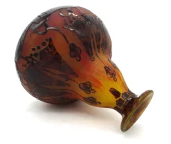 Pamono Le Verre Francais Vase in Glass by Charles Schneider, 1920s><noscript><img width=