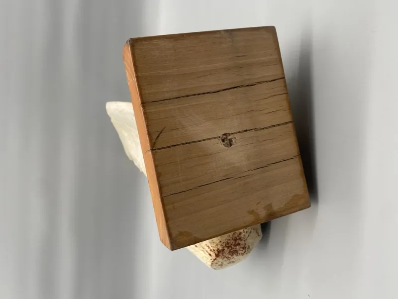 Pamono Leandro Lega, Abstract Faenza Sculpture, 1981, Ceramic on Wooden Base> Abstraction