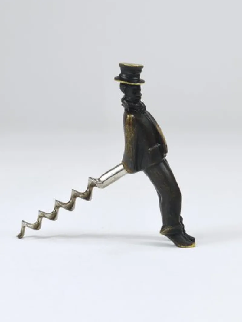 Sale Pamono Leaning Tipsy Gentleman Brass Bottle Opener by Richard Rohac, Vienna, 1950s