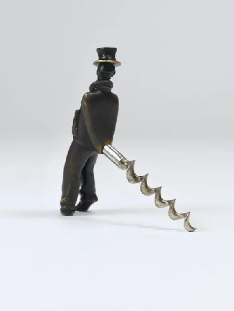 Sale Pamono Leaning Tipsy Gentleman Brass Bottle Opener by Richard Rohac, Vienna, 1950s