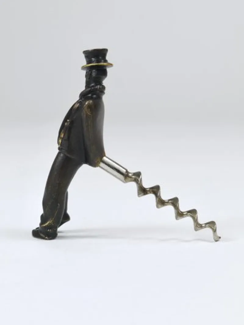 Sale Pamono Leaning Tipsy Gentleman Brass Bottle Opener by Richard Rohac, Vienna, 1950s