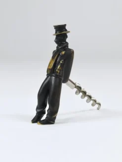 Sale Pamono Leaning Tipsy Gentleman Brass Bottle Opener by Richard Rohac, Vienna, 1950s