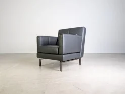 Sale Pamono Leather Amber Chair by Amberg for Brühl